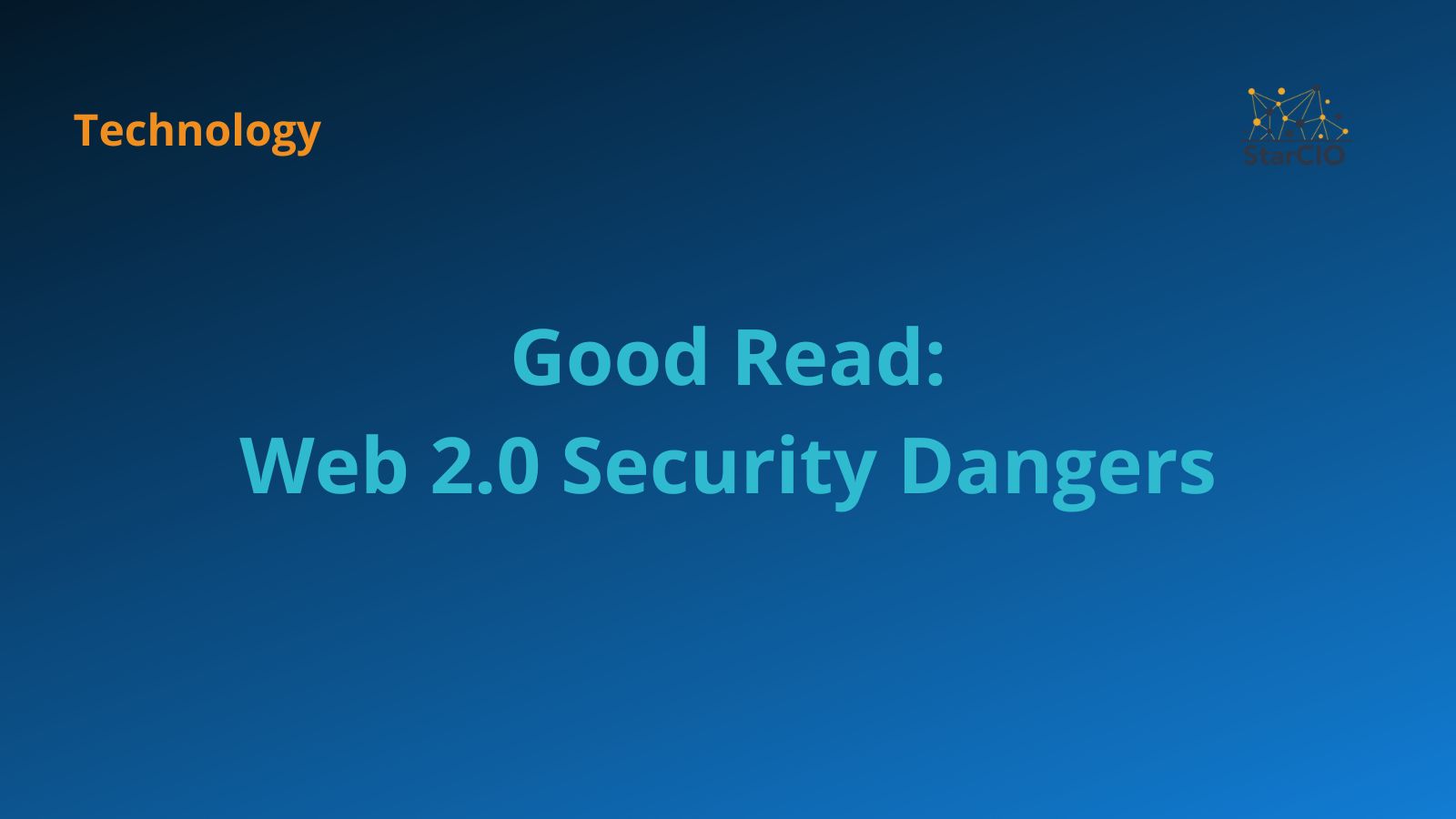 Good Read: Web 2.0 Security Dangers