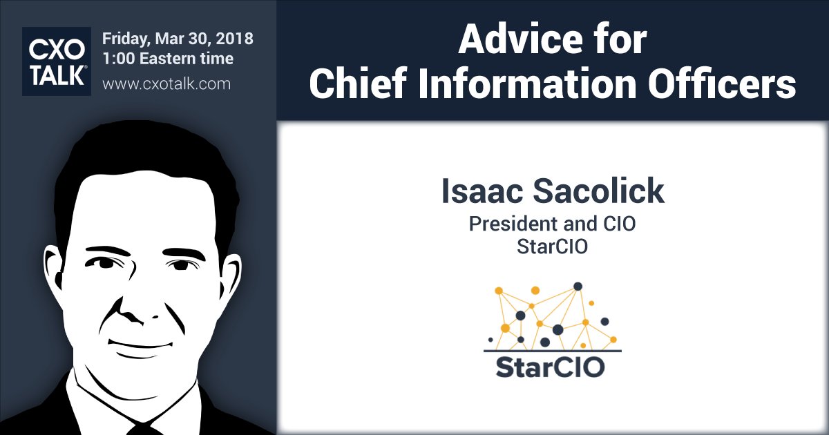 My Driving Digital Advice for Chief Information Officers on CXO Talk