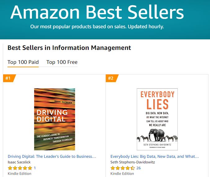 Driving Digital is now an Amazon Best Seller