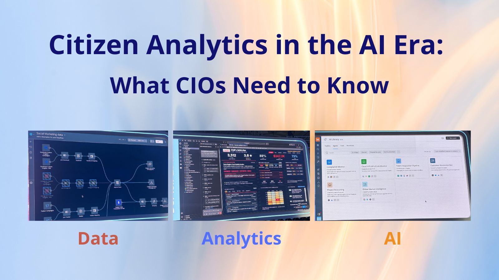 Citizen Analytics in the AI Era: What CIOs Need to Know