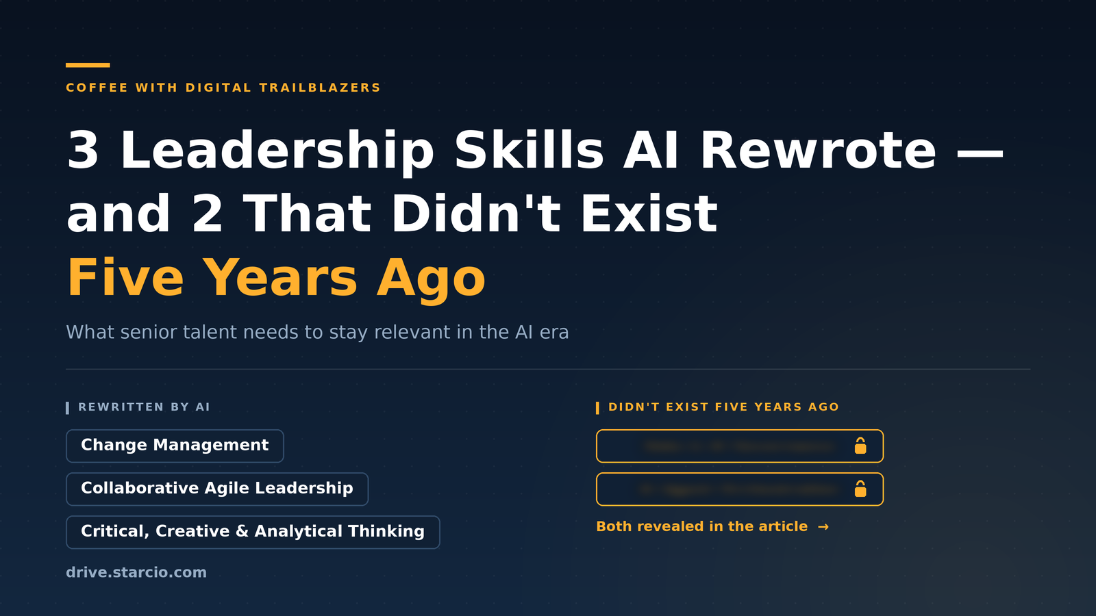 3 Leadership Skills AI Rewrote — and 2 That Didn’t Exist Five Years Ago